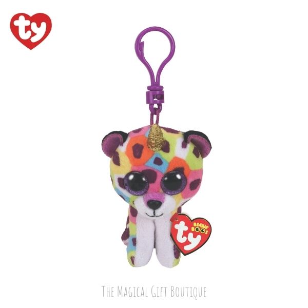 TY BEANIE BABIES FLIPPABLES DOTTY LEOPARD CLIP ON PLUSH SOFT TOY KEYRING 
