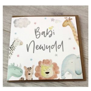 Welsh new baby card