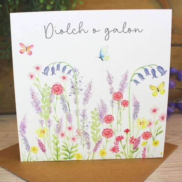 Welsh thank you card